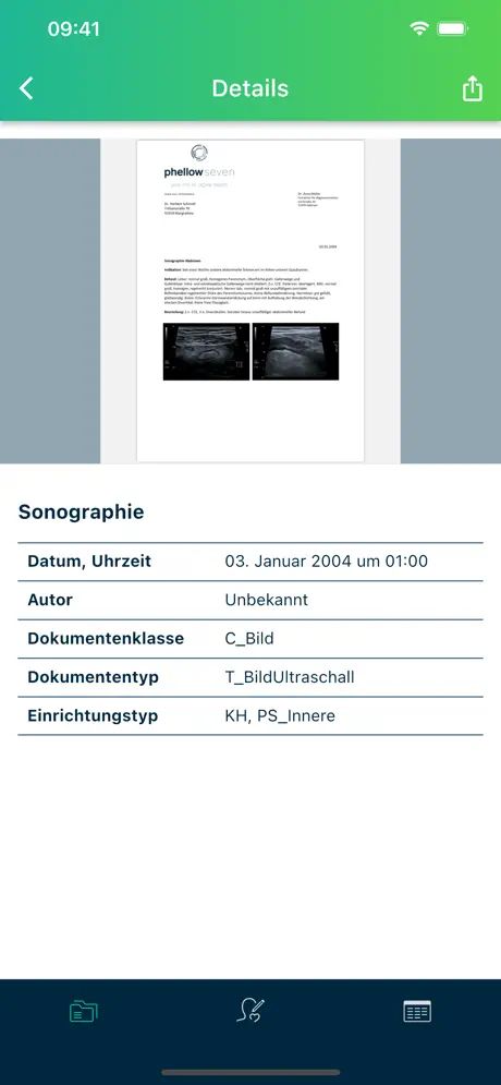 phellow-App – Dokumentdetails
